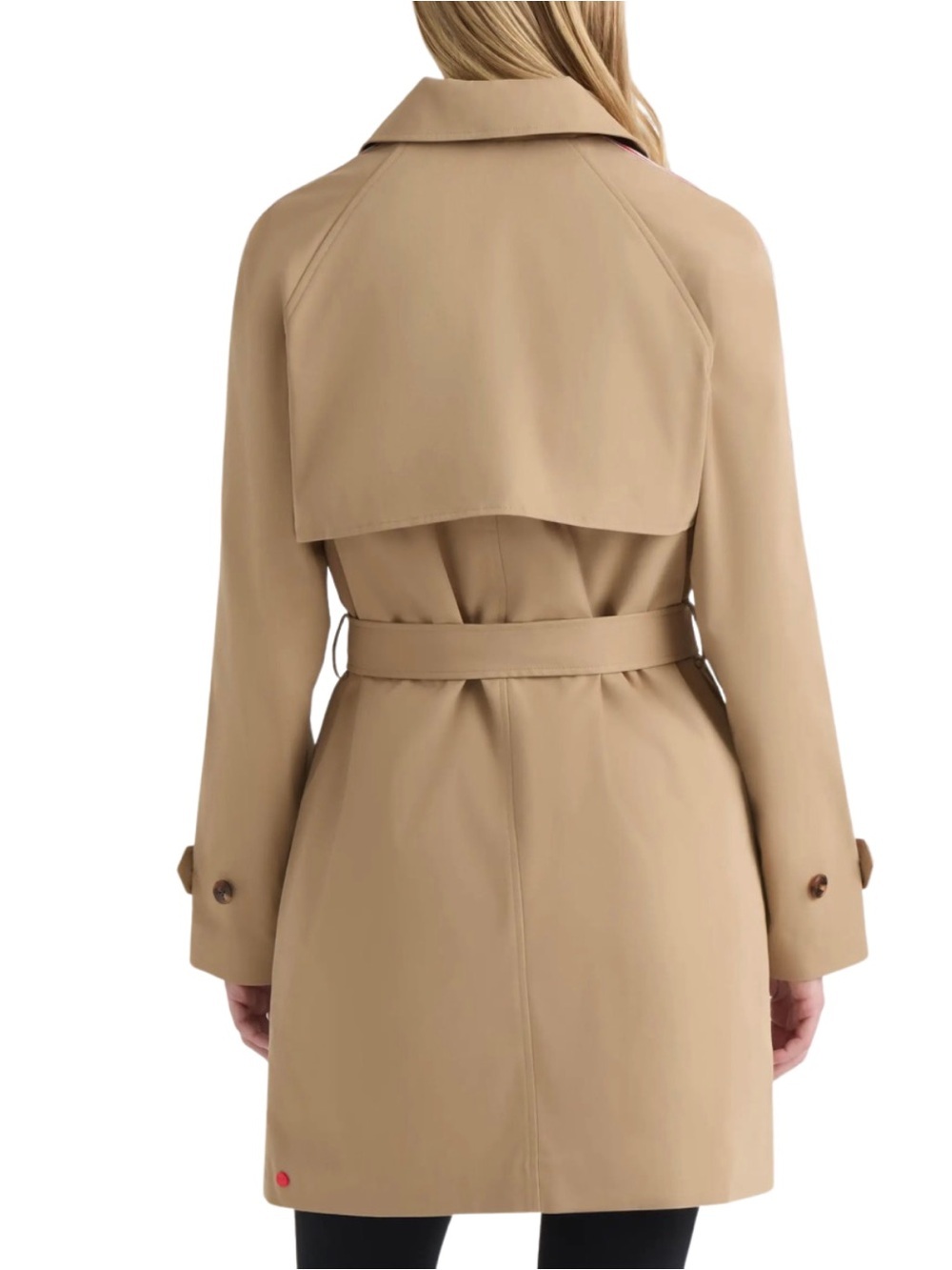 Hunter Sophia British Tan Belted Trench Coat NWT Large - Picture 4 of 15